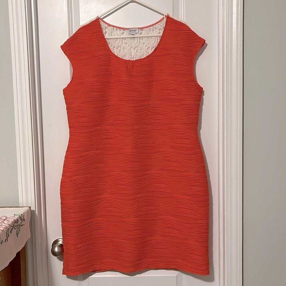 ⚡️ 3 for $30 ⚡️ Avenue Cap Sleeve Orange Sheath Dress
